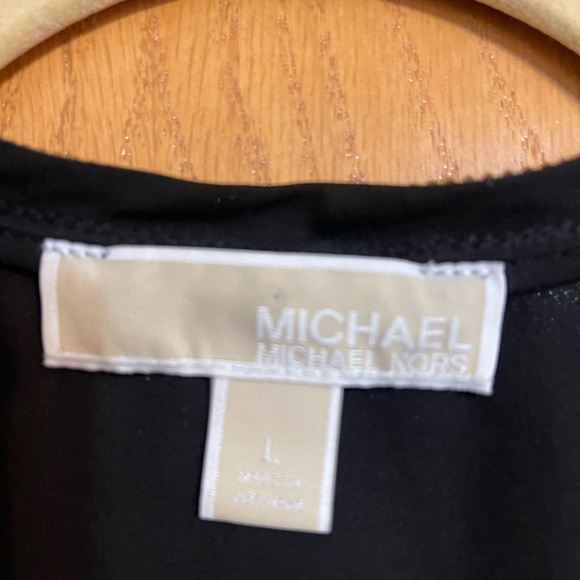 Michael Kors m, black long sleeve top, Size Large - Picture 3 of 3